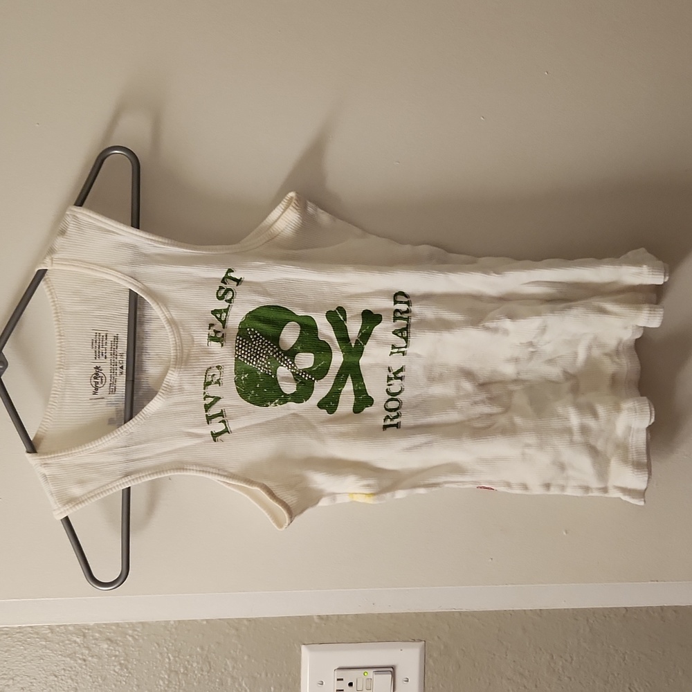 Hard Rock White Tank Skull dencer size L